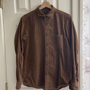 corduroy button  shirt